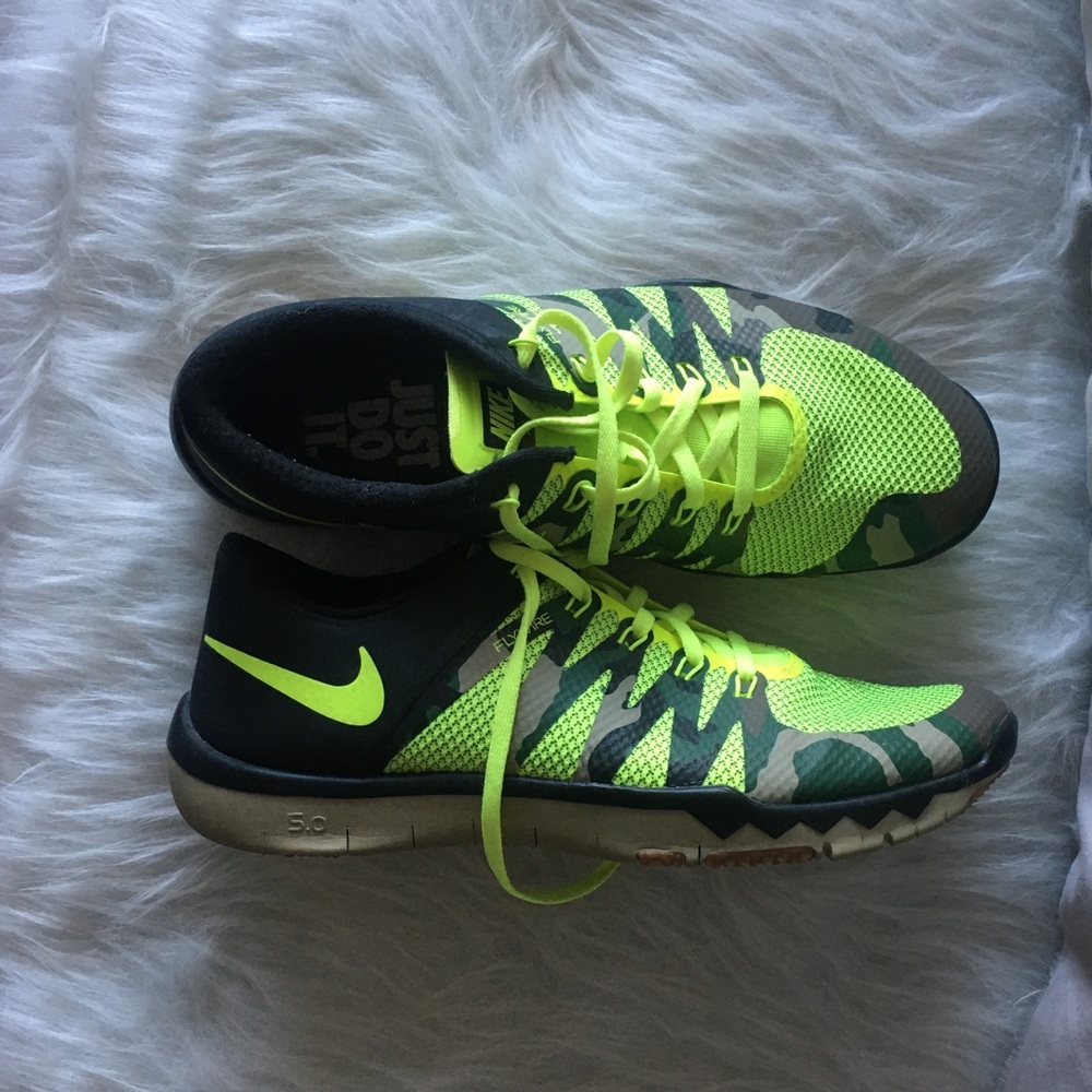 Nike Free 5.0 Trainer Camo Neon